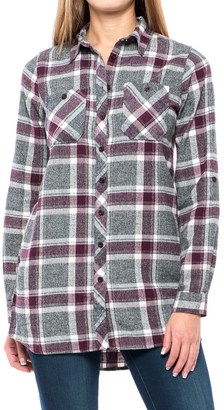 Maison Coupe Grindle Yarn Flannel Tunic Shirt - Long Sleeve (For Women)