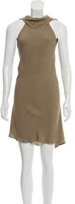 Rick Owens Open Back Mini Dress Tan Open Back Mini Dress