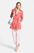 Thumbnail for your product : Vince Camuto Belted Pleat Front Crop Pants (Regular & Petite)