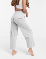 Thumbnail for your product : ASOS Petite DESIGN Petite mix & match straight leg jersey pajama bottom in gray marl