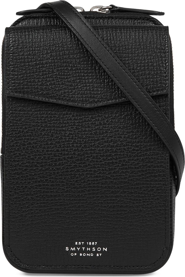 Smythson Leather Cross-Body Pouch