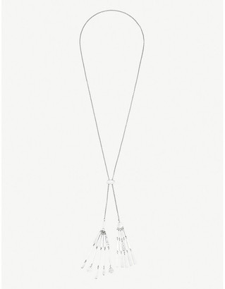 Kendra Scott Lainey tasselled silver-plated necklace