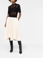 Thumbnail for your product : Elie Saab Lace-Panel Knitted Top