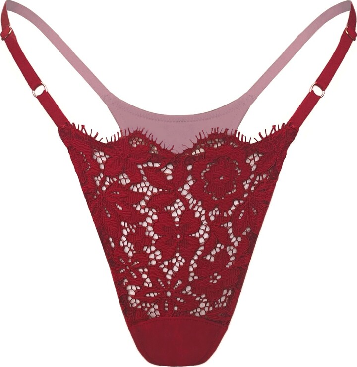 Monique Morin Lingerie Frisson MicroG Thong Bloodstone ShopStyle
