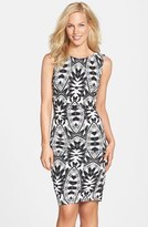 Thumbnail for your product : Nicole Miller Print Jersey Body-Con Dress
