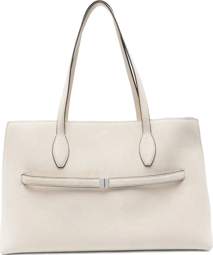 Totême large Lounge suede tote bag