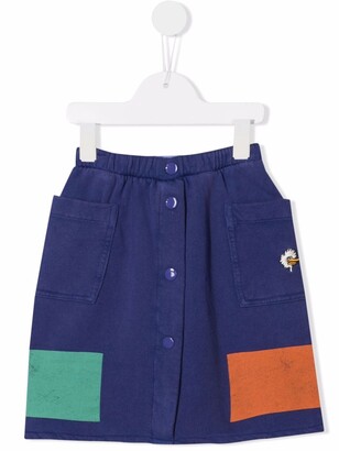 Bobo Choses Colour-Block Organic Cotton Skirt