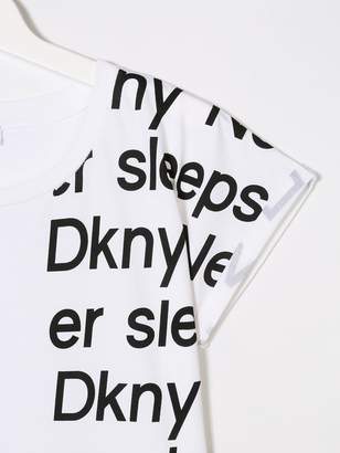 DKNY TEEN logo printed T-shirt