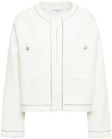 Thumbnail for your product : Claudie Pierlot Frayed Cotton-blend Tweed Jacket