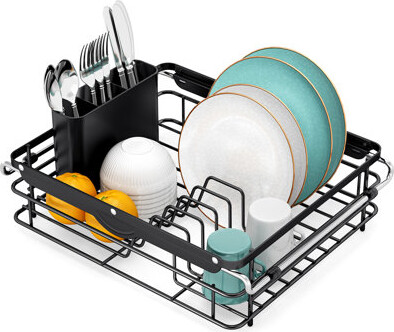 KINGRACK Over the Sink Dish Drying Rack,In Sink Dish Drying Racks,Expandable Dish Rack Over Sink Counter,Adjustable Dish Drainer