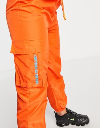 House of Holland House of Holland cargo pocket trackies in orange