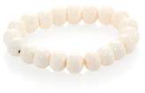 Thumbnail for your product : Nest White Bone Beaded Stretch Bracelet