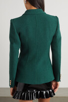 Thumbnail for your product : Alessandra Rich Wool-blend Bouclé Jacket - Green