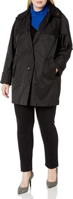 London Fog Women's Button Front Topper Jacket