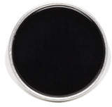 Maison Margiela Silver and Black Circle Ring