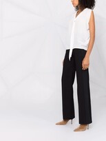 Thumbnail for your product : Talbot Runhof Tie-Fastening Silk Blouse