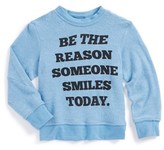 Thumbnail for your product : Joe's Jeans 'Be the Reason Someone Smiles' Graphic Sweatshirt (Toddler Girls & Big Girls)