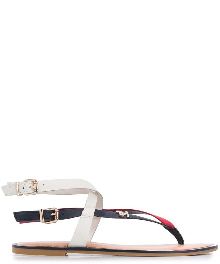 Tommy Hilfiger White Women's Sandals | Shop the world's largest collection  of fashion | ShopStyle