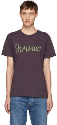 MAISON KITSUNÉ Burgundy Parisien T-Shirt