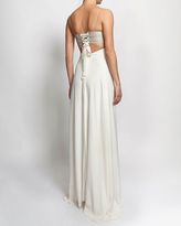 Thumbnail for your product : L'Agence Exclusive Lace Up Back Maxi Dress