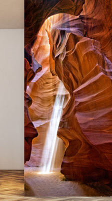 Union Rustic Genevra Sun Shining Through Canyon III 8' L x 45\