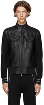 Thumbnail for your product : Neil Barrett Black Panelled Leather Jacket