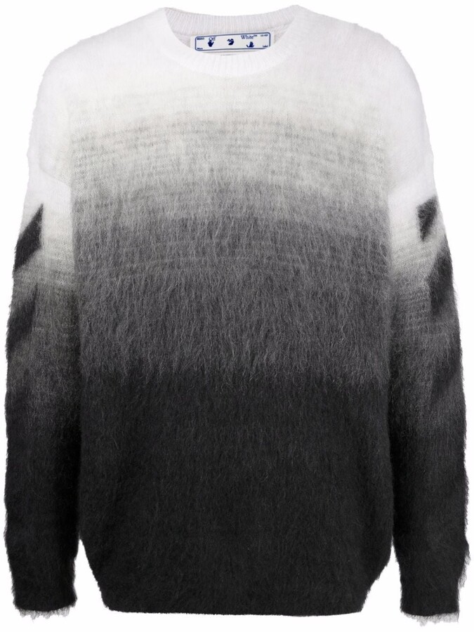 Gradient Off White Jumpers Off-White Brushed Gradient-Effect