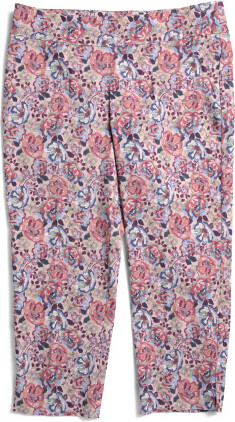 TJMAXX Plus Pull On Tummy Control Pants For Women, Nylon/Spandex/Rayon