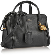 Thumbnail for your product : Alexander McQueen Padlock mini textured-leather shoulder bag