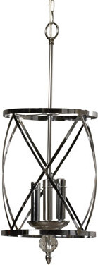 House of Hampton Daughtrey 3 - Light Cylinder Pendant with Crystal