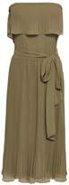 Thumbnail for your product : MICHAEL Michael Kors Off-the-shoulder Pleat-trimmed Georgette Dress