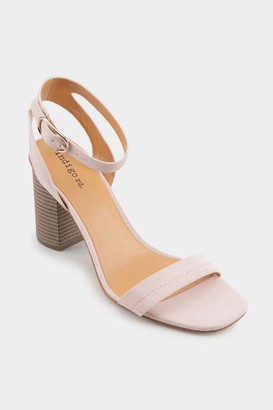 blush suede heels