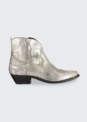 silver western boots