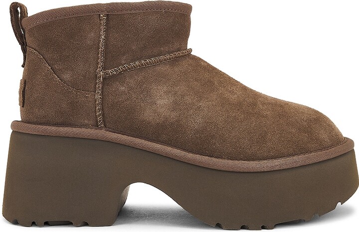UGG Classic Ultra Mini New Heights Boot in Brown