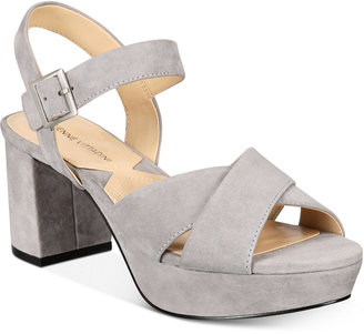 Adrienne Vittadini Powel Block-Heel Platform Sandals