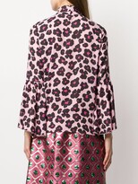 Thumbnail for your product : La DoubleJ x Mantero Carmen Flower Leopard Rosa shirt
