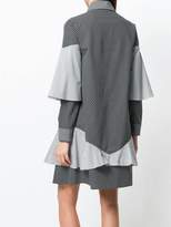 Thumbnail for your product : House of Holland patchwork ruffled shirt dress