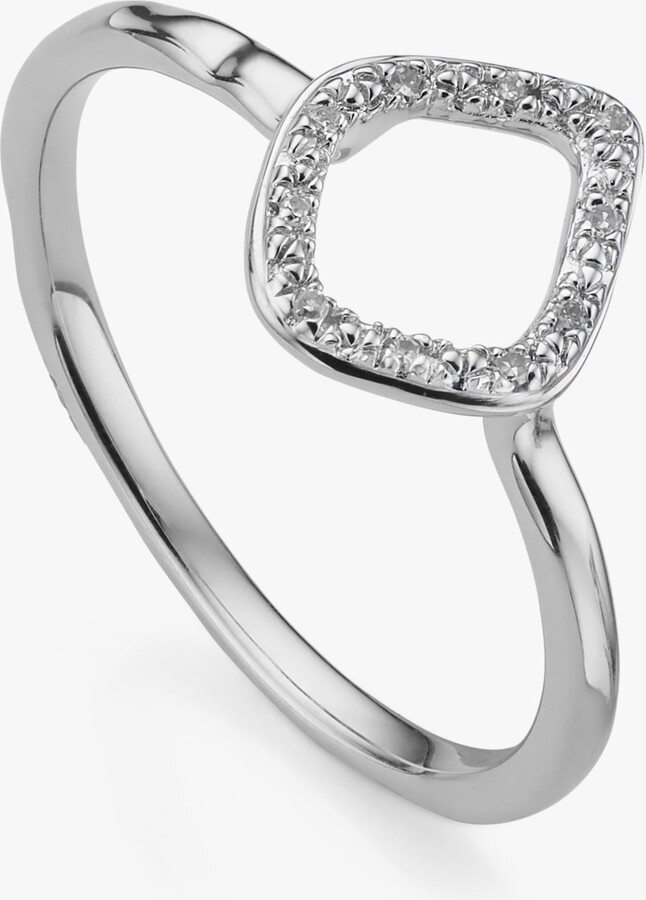 Monica Vinader Riva Waterfall Cocktail Diamond ring - ShopStyle