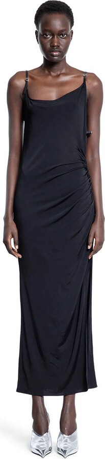 Thierry Mugler Asymetrical Buckled Strap Dress