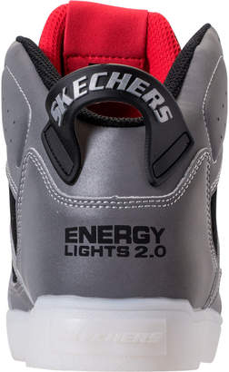 Skechers Big Kids' S Lights: Energy Lights E-Pro - Show Stopper II Light-Up High Top Shoes