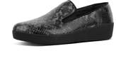 Thumbnail for your product : FitFlop Snake-Embosssed Leather Loafers