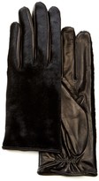 Thumbnail for your product : Portolano Genuine Calf Hair & Leather Gloves