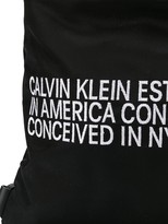 Thumbnail for your product : Calvin Klein Slogan Drawstring Backpack