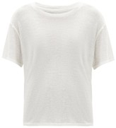 Thumbnail for your product : FRANCES DE LOURDES Johnny Cashmere-blend Jersey T-shirt - Ivory