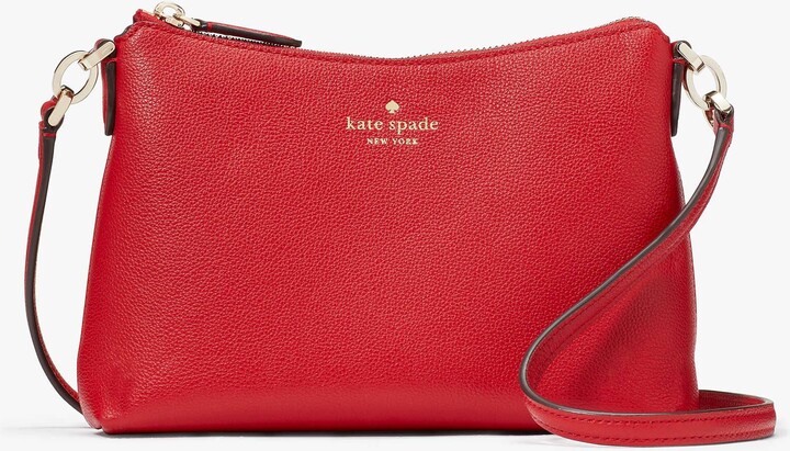 New Kate Spade $399 AUBREY Cherrywood Red Leather Chain Shoulder