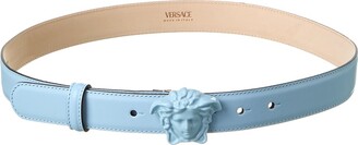 Versace Palazzo Buckle Leather Belt - ShopStyle