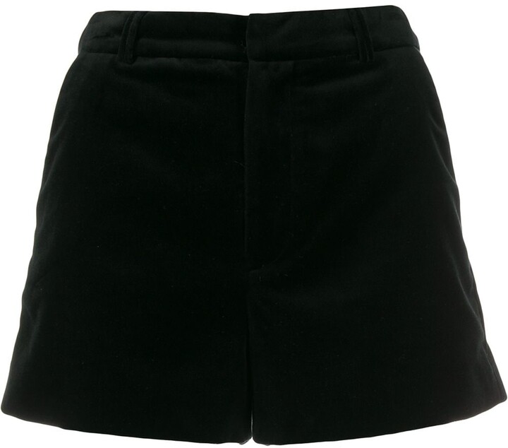 Zadig & Voltaire High-Waisted Velvet Shorts - ShopStyle