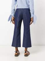 Thumbnail for your product : MSGM flared cropped trousers