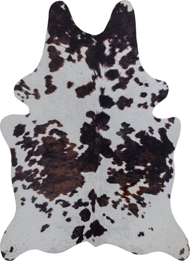 Dunelm Cow Print Rug Black and White ShopStyle