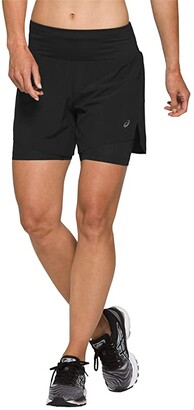 asics 2 in 1 5 in shorts ladies